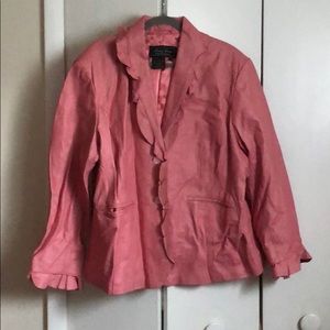 Terry Lewis Pink Leather Jacket